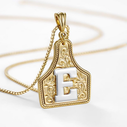 Initial Tag Necklace