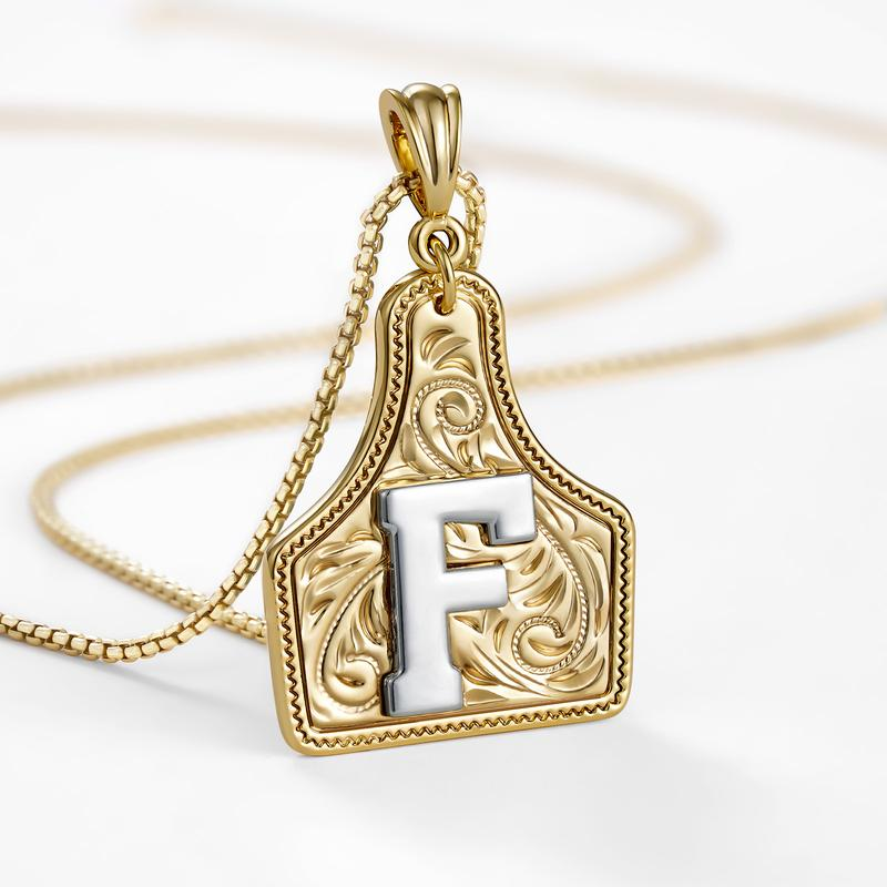 Initial Tag Necklace