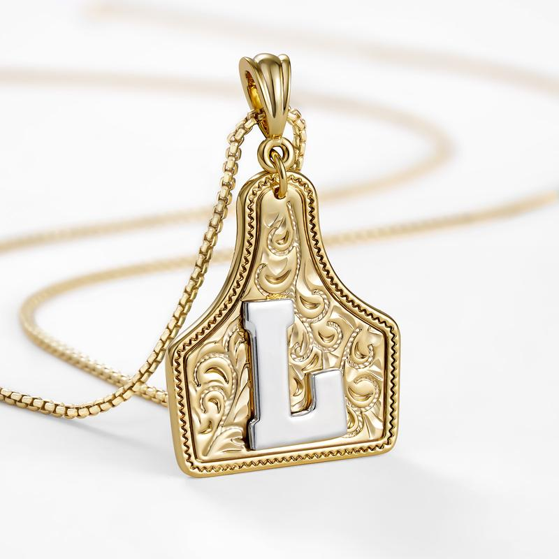 Initial Tag Necklace