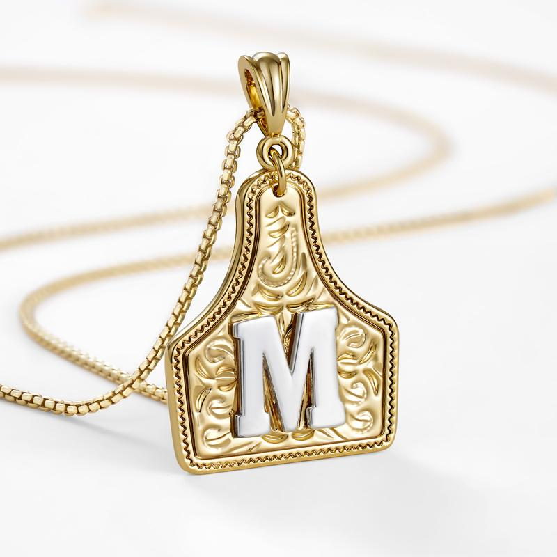Initial Tag Necklace