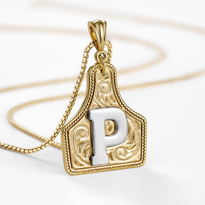 Initial Tag Necklace