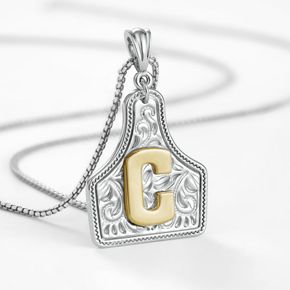 Initial Tag Necklace
