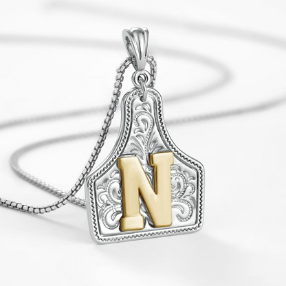 Initial Tag Necklace