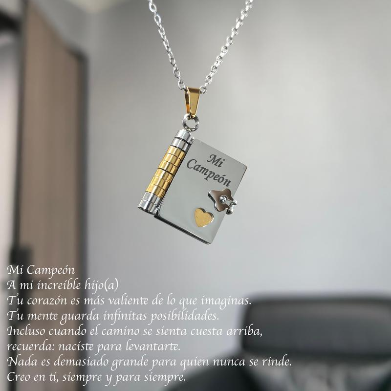 Eternal Love Book Necklace