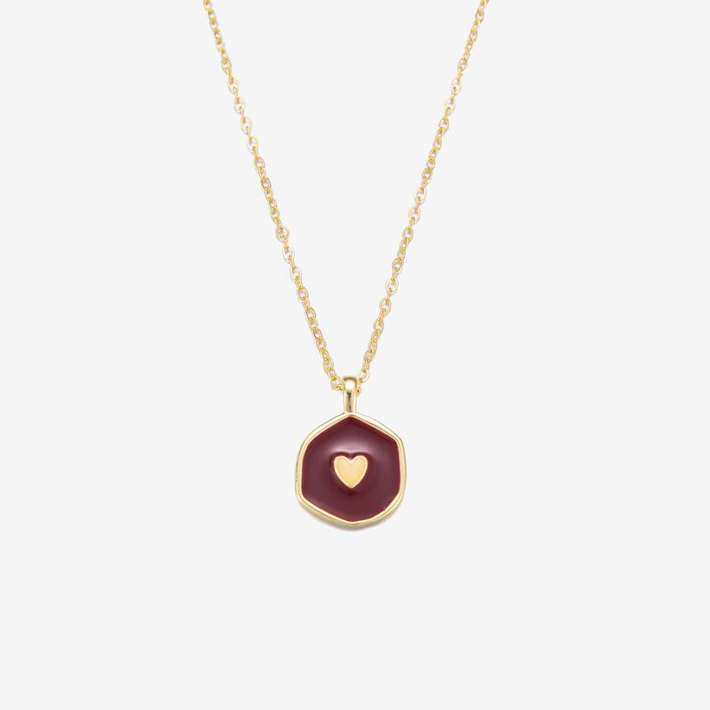 Two Tone Glow Heart Necklace