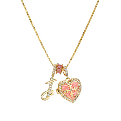 Fleur De Lis Initial Necklace