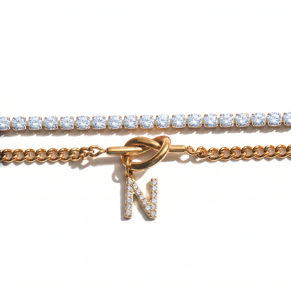 2pc Sparkle Knot Bracelet