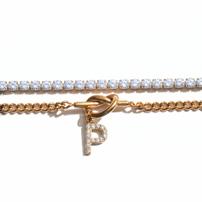2pc Sparkle Knot Bracelet