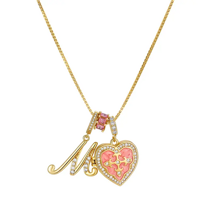 Fleur De Lis Initial Necklace