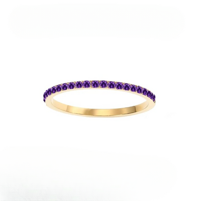 Dainty Thin Birthstone Ring