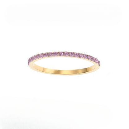 Dainty Thin Birthstone Ring