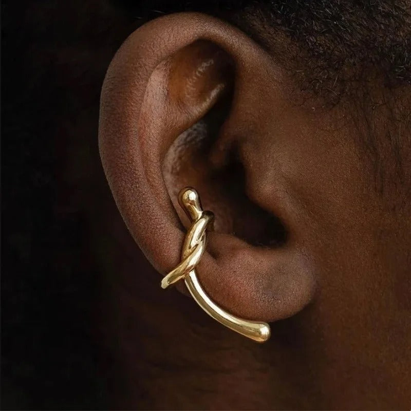 Dainty Knotted Ear Clip Earrings