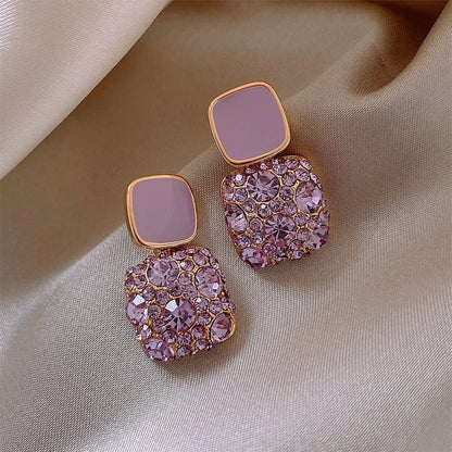 Vintage Sparkling Crystal Earrings