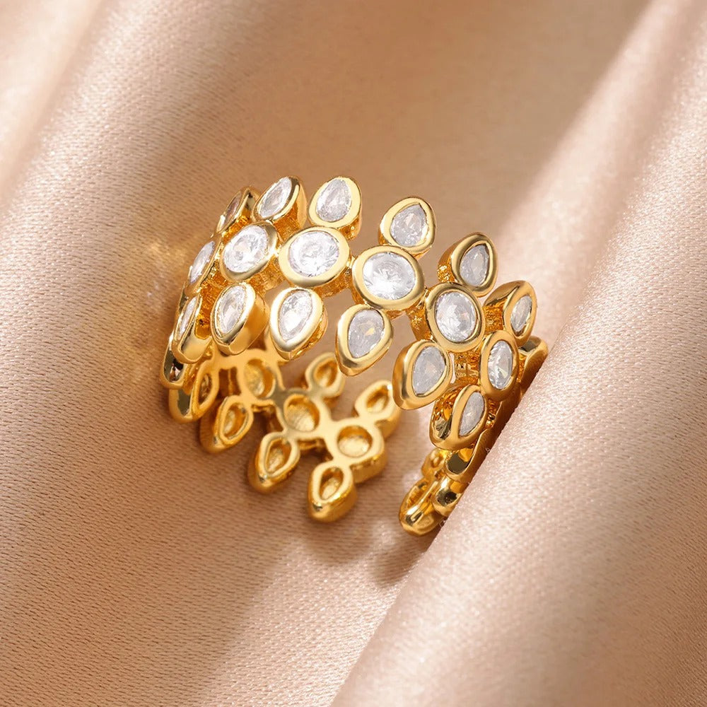 Royal Three Layered Crown Ring
