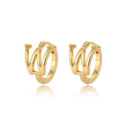 Minimal Initial Letter Stud Earrings
