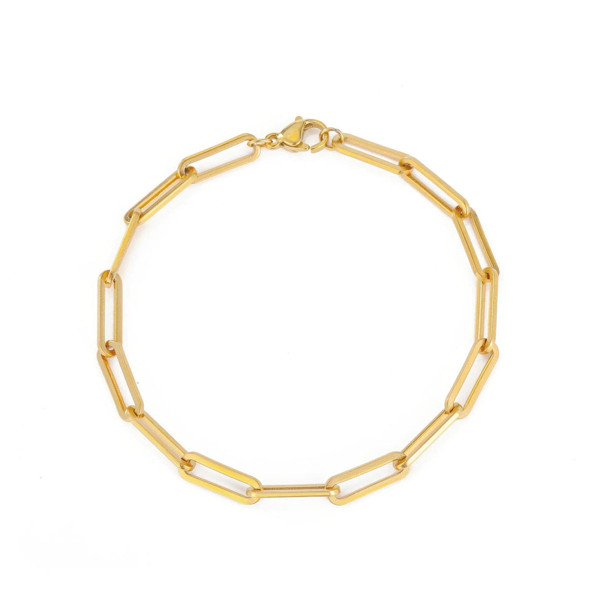 Tiny Paper Clip Bracelet
