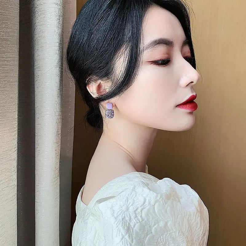 Vintage Sparkling Crystal Earrings