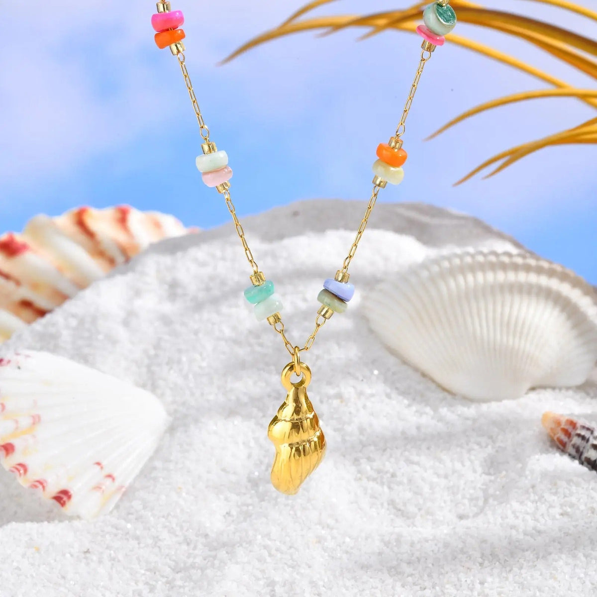 Colorful Conch Necklace