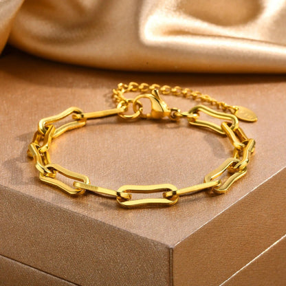 Paper Clip Link Bracelet