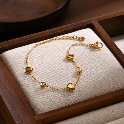 Dainty Heart Friendship Bracelet