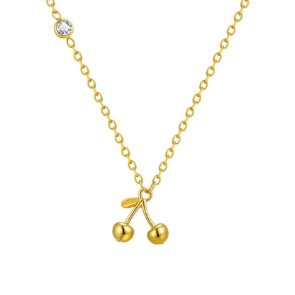 Sideway Cherry Necklace