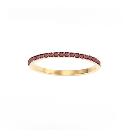 Dainty Thin Birthstone Ring