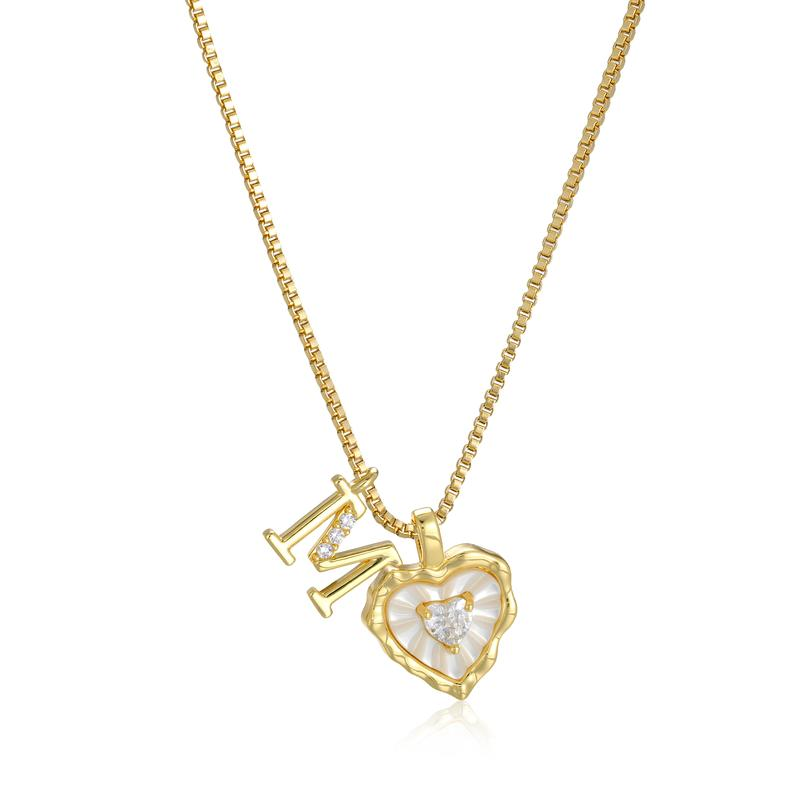 Scalloped Shell Heart Necklace