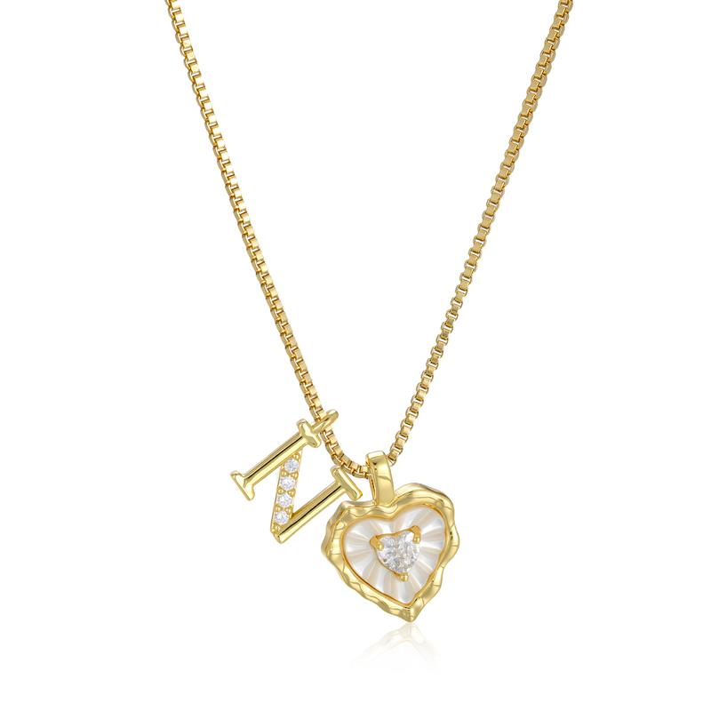 Scalloped Shell Heart Necklace
