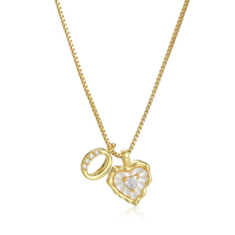 Scalloped Shell Heart Necklace