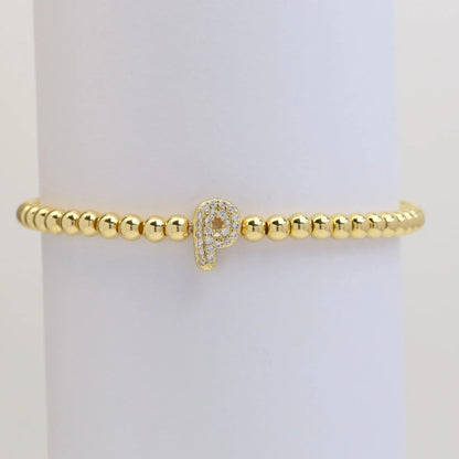 Letter Beaded Bracelet