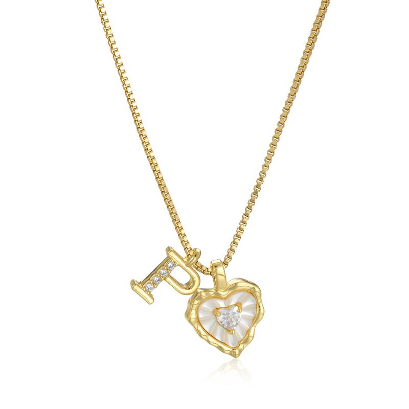 Scalloped Shell Heart Necklace