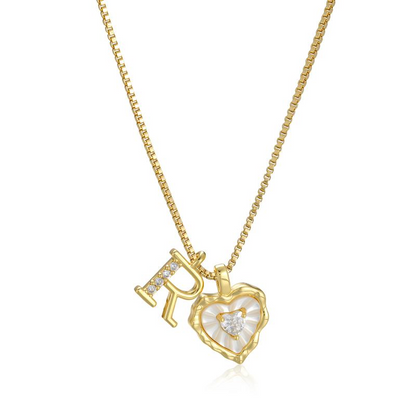 Scalloped Shell Heart Necklace