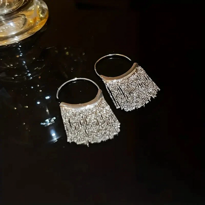 Sparkling Tassel Earrings