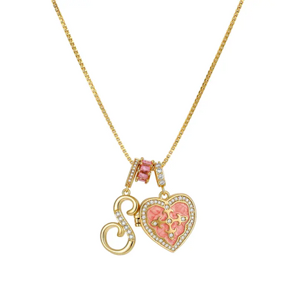 Fleur De Lis Initial Necklace