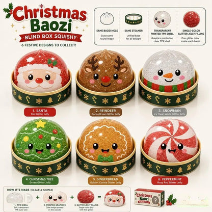 Festive Glitter Squishy Set