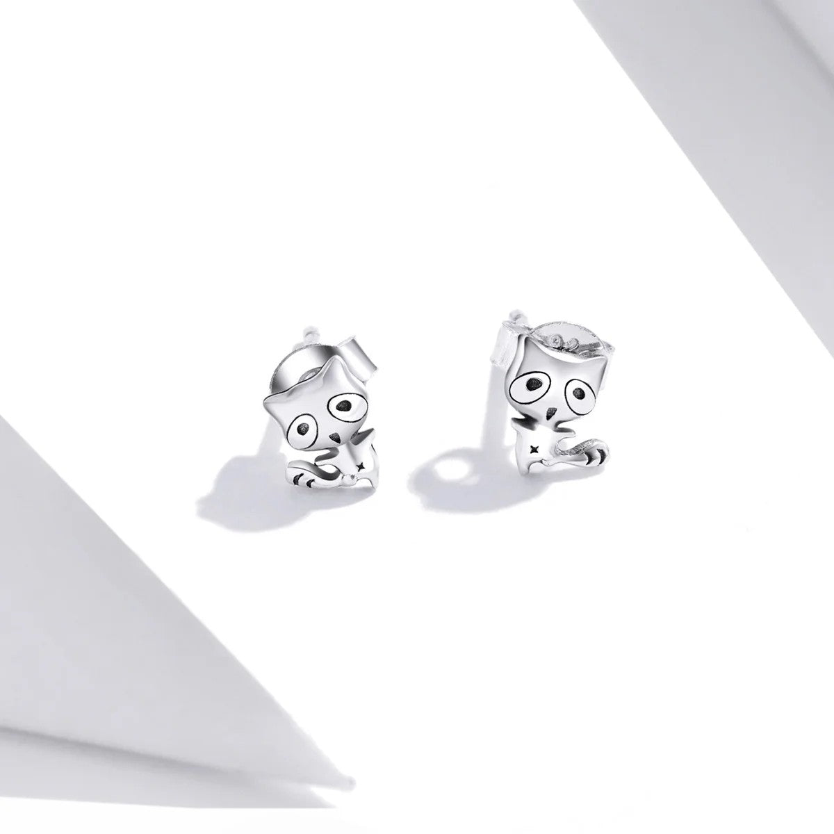 Playful Raccoon Stud Earrings