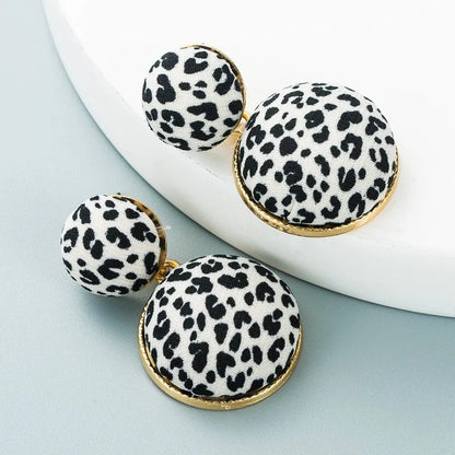 Leopard Print Statement Earrings