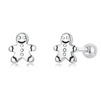 Gingerbread Man Stud Earrings