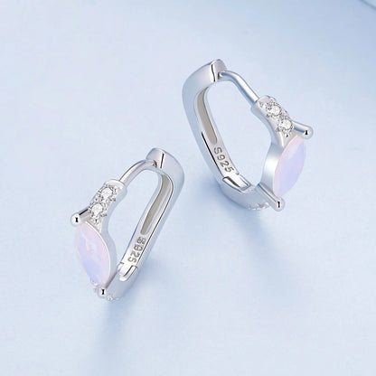 Opal Marquise Hoop Earrings