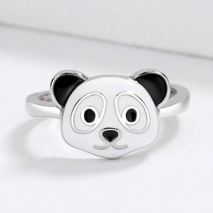 Panda Face Ring & Earring Set