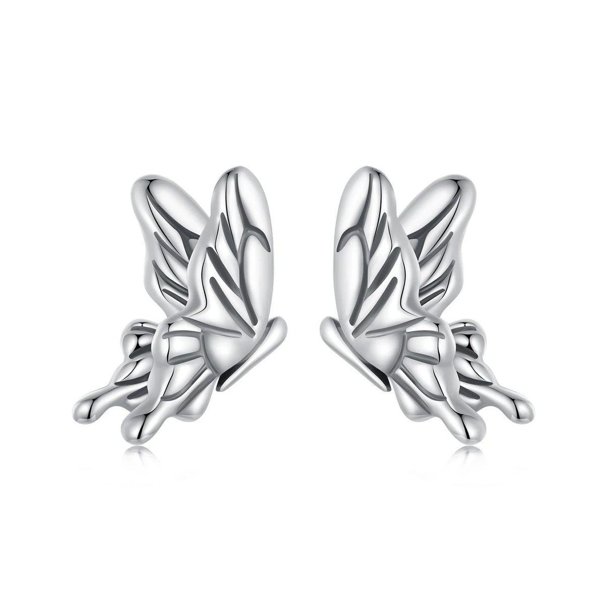 Bear Heart Crystal Stud Earrings