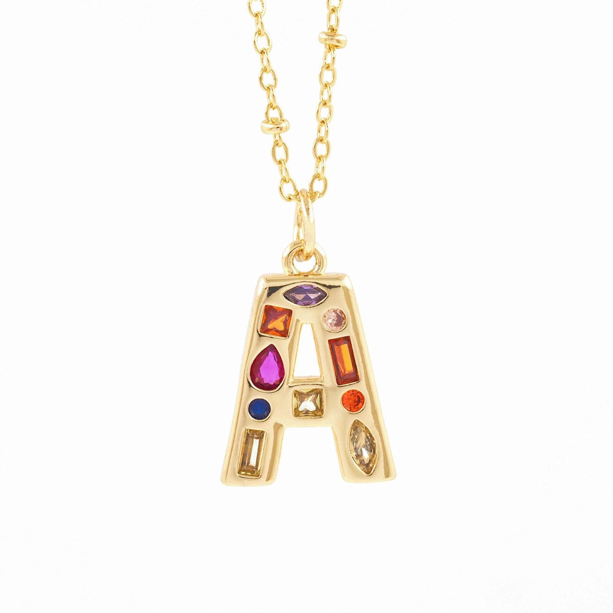 Colorful Initial Necklace