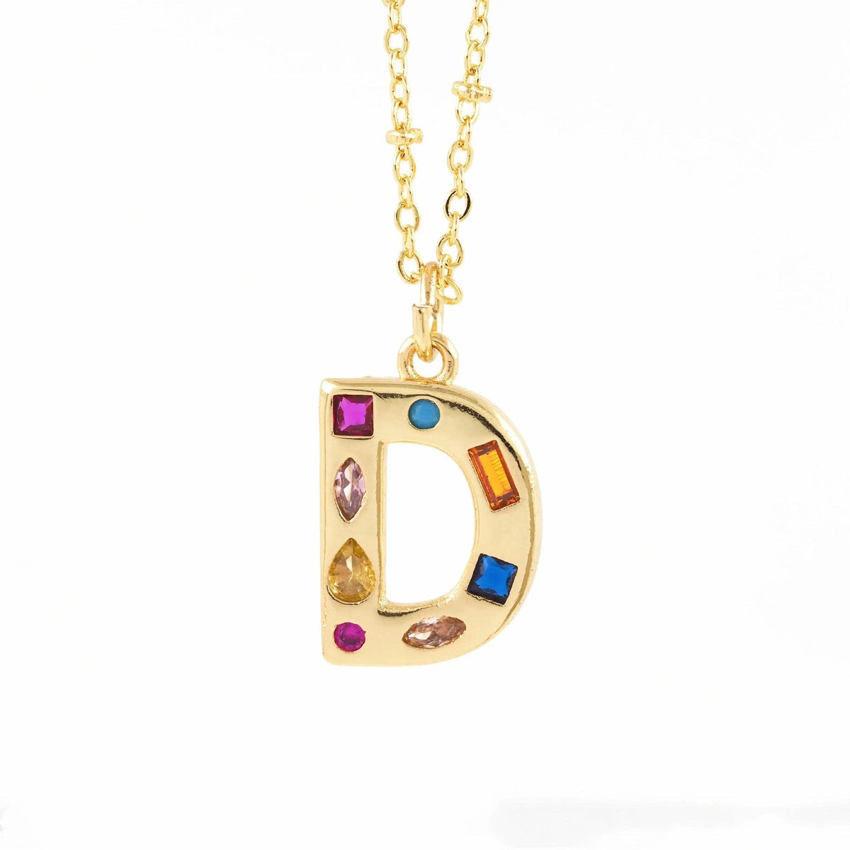 Colorful Initial Necklace