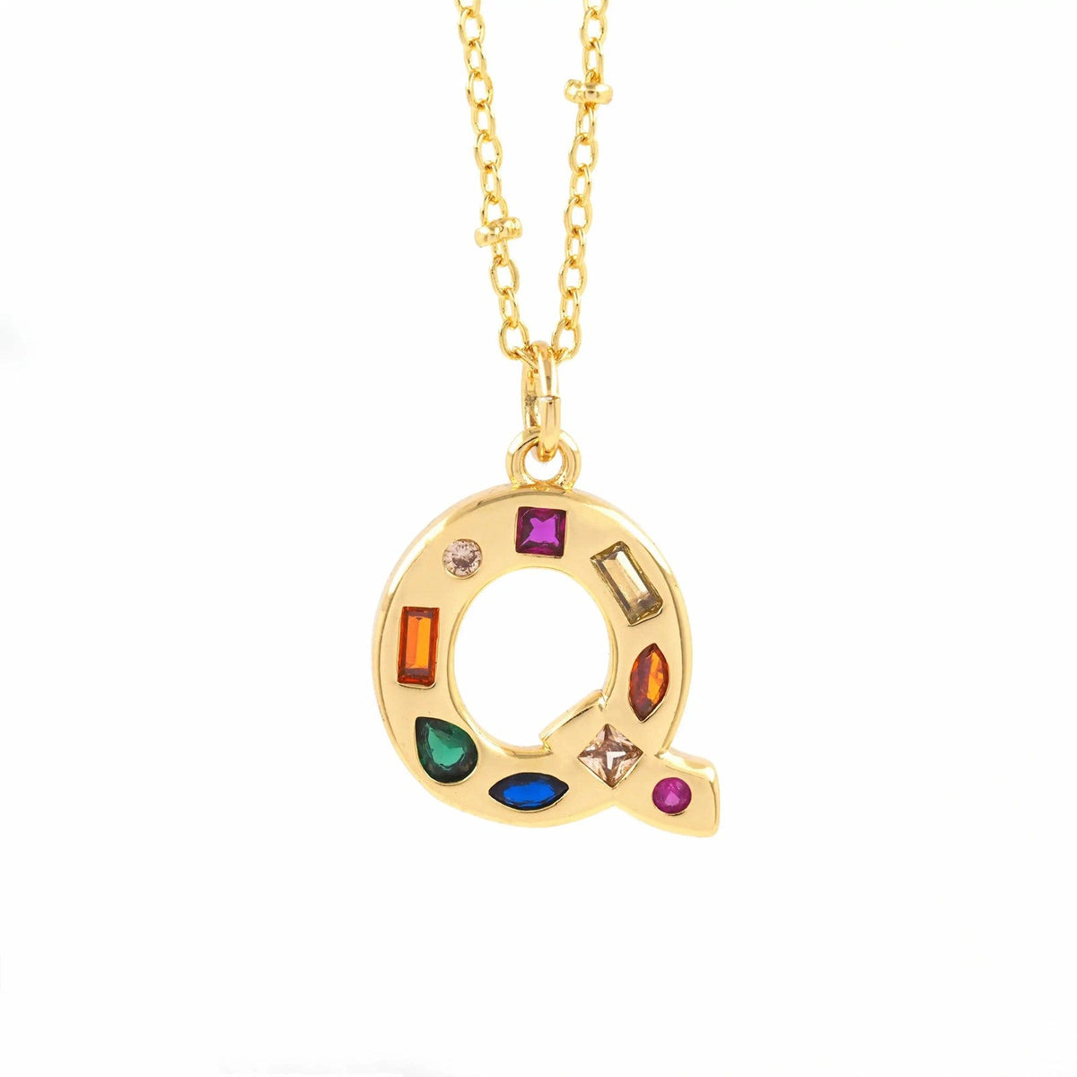Colorful Initial Necklace