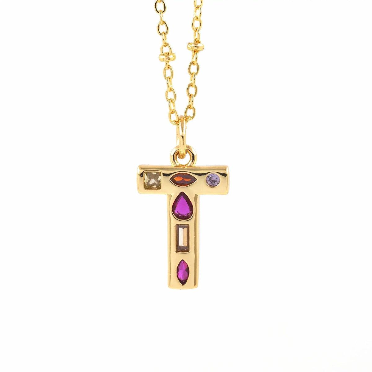 Colorful Initial Necklace