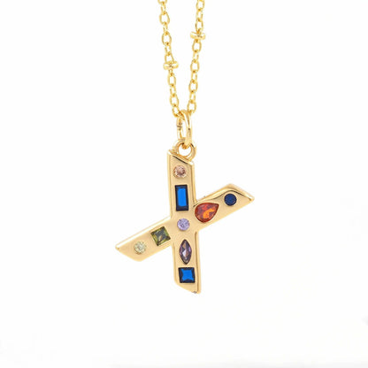 Colorful Initial Necklace