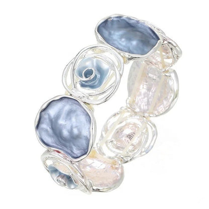 Colorful Enamel Rose Bracelet
