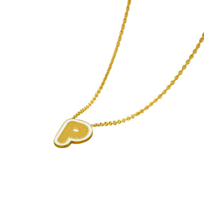 Initial Letter Pendant Necklace