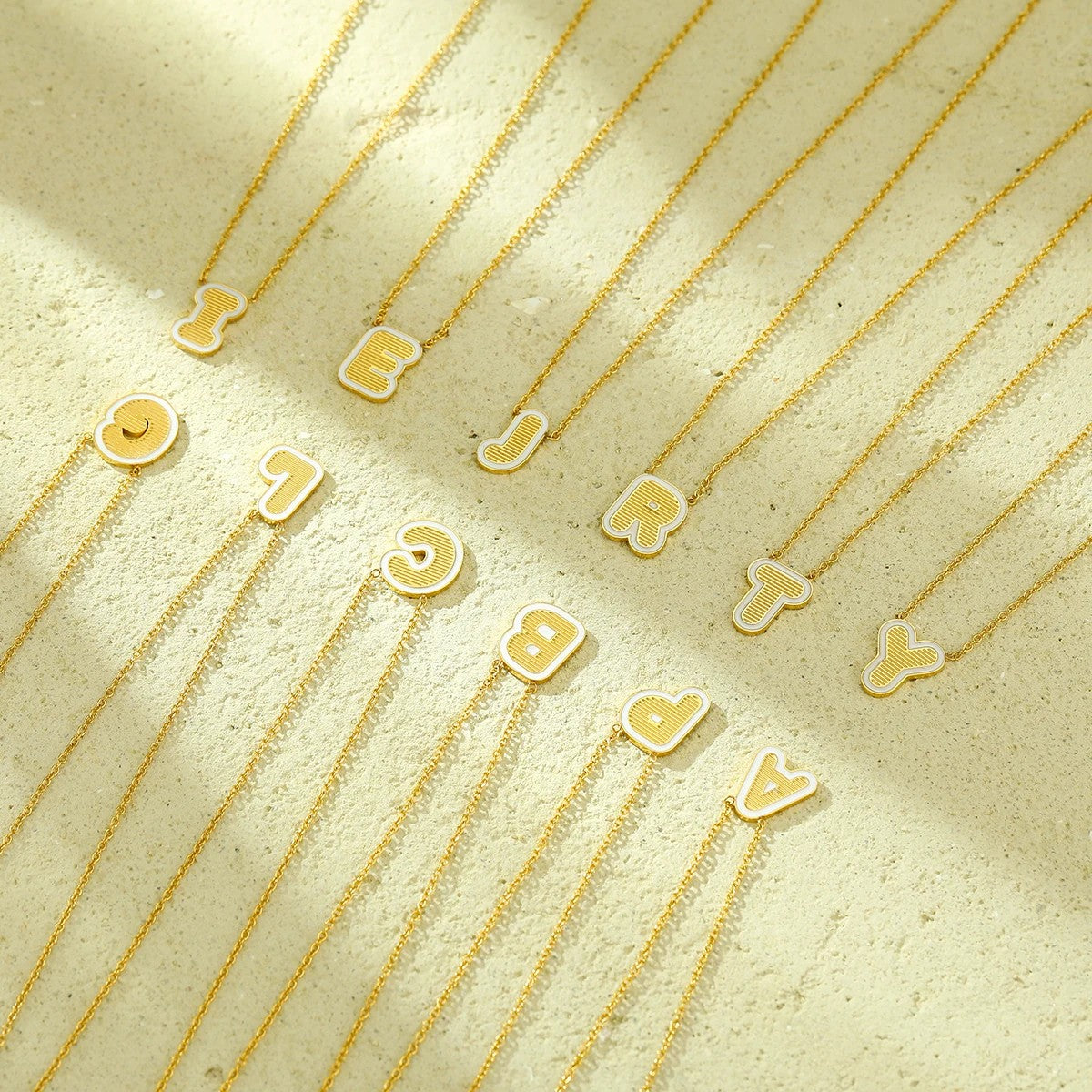 Initial Letter Pendant Necklace
