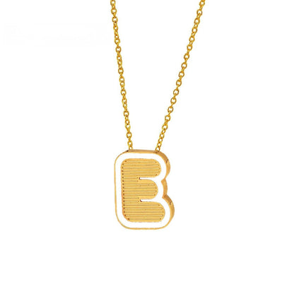 Initial Letter Pendant Necklace